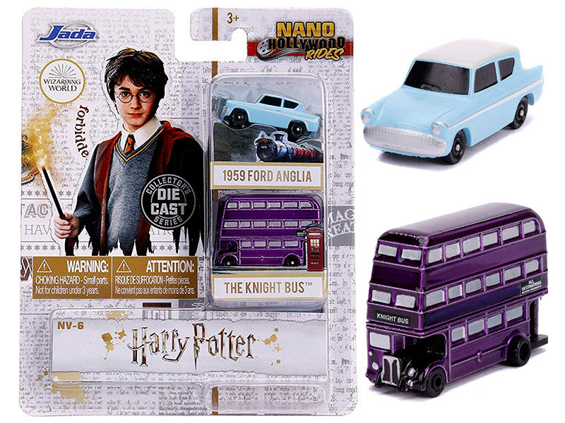"Harry Potter" 2 piece Set "Nano Hollywood Rides" Diecast Models by Jada-0