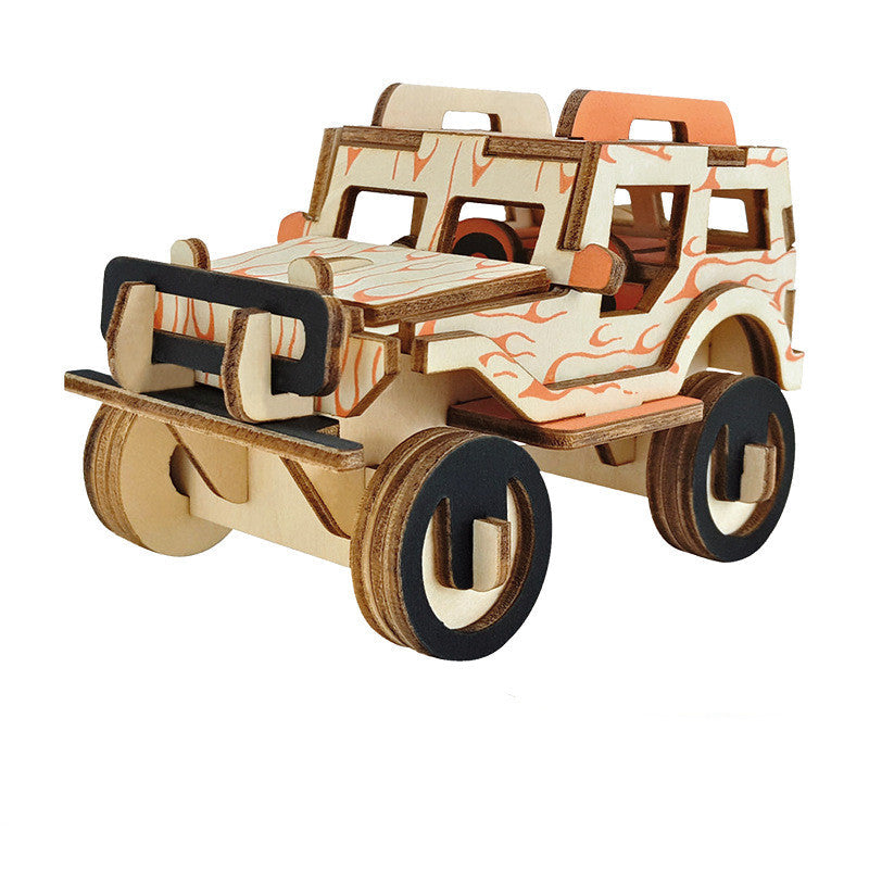 Wooden 3D Puzzle Toys for Kids' Education-12
