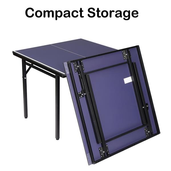 8 Legs Table Tennis Table for Kids Dark Blue Desktop-10