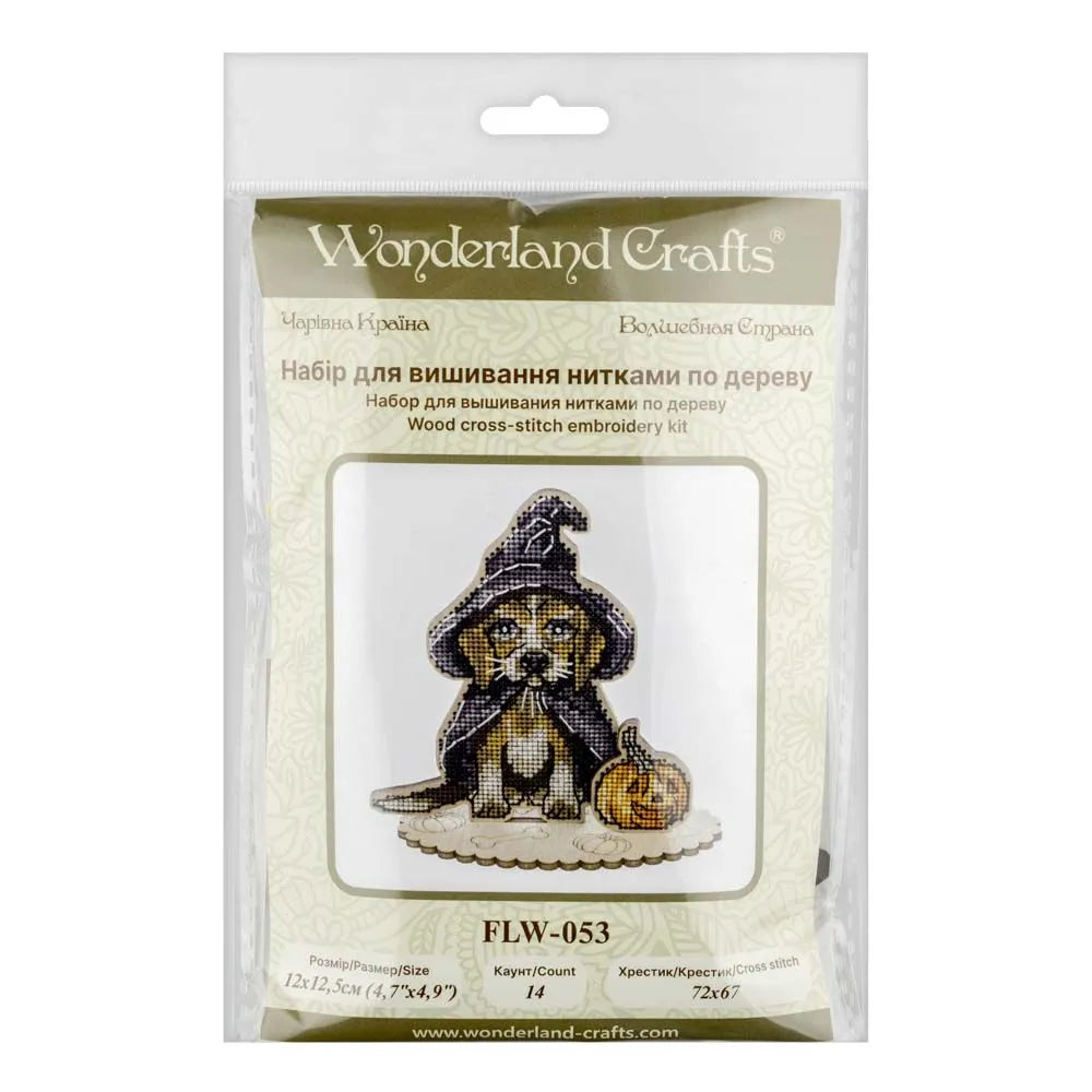 Cross-stitch kits on wood FLW-053-3