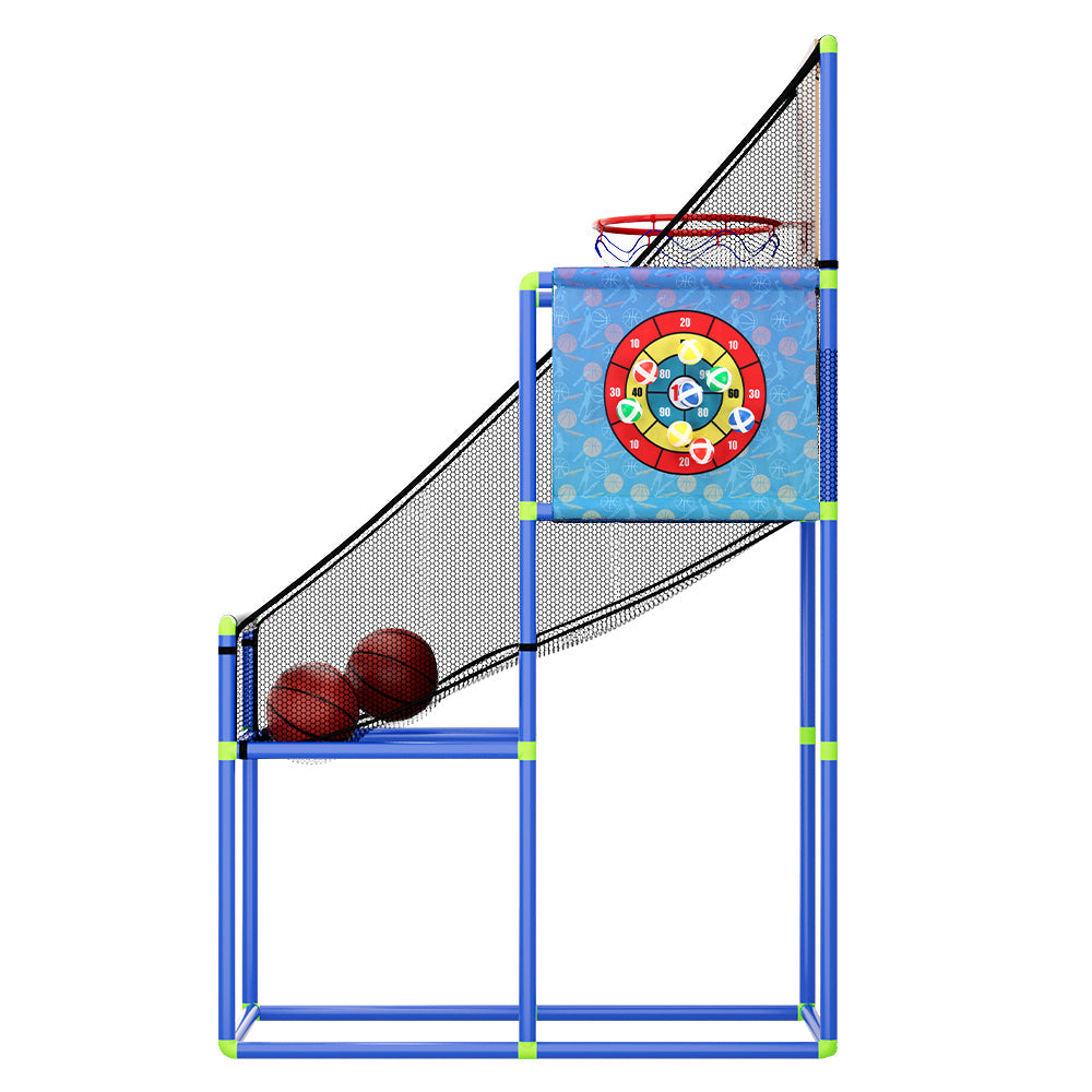 Basketball Arcade Game Electronic Scorer 3 Games Adjustable Kids Blue-3