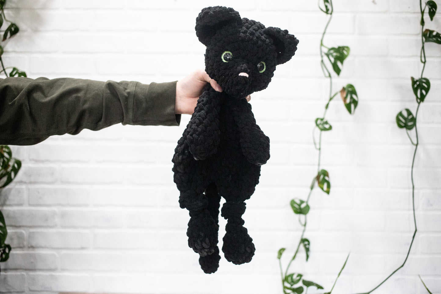 Cat Crochet Stuffed Animal, Heirloom Plush, Baby Lovey, Soft Cuddlers for Kids, Kitty-3