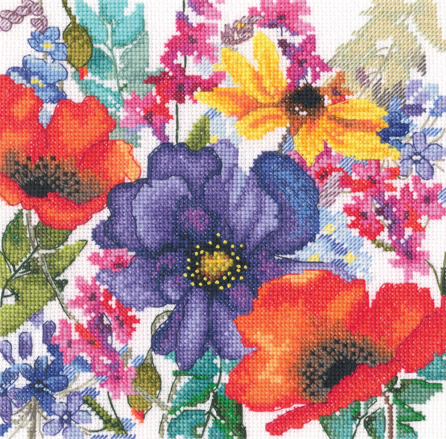 Flowers of happiness M1041 Counted Cross Stitch Kit-0