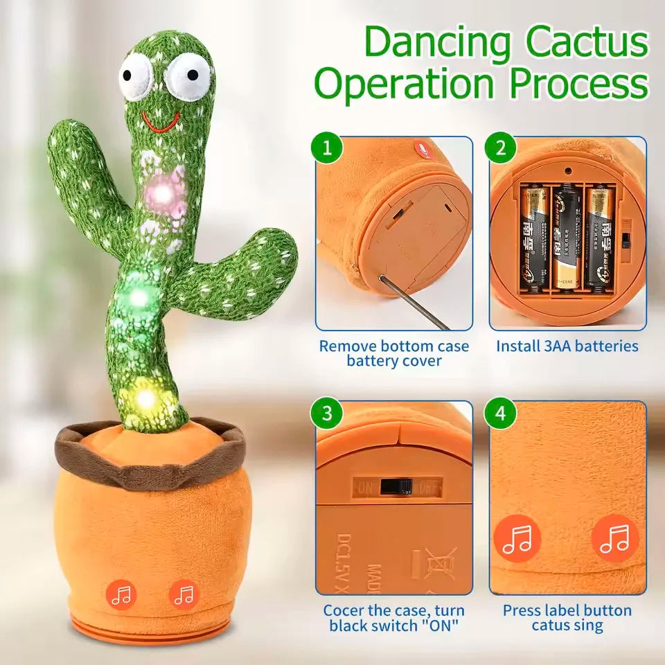 Talking Dancing Cactus Toys for Kids-3