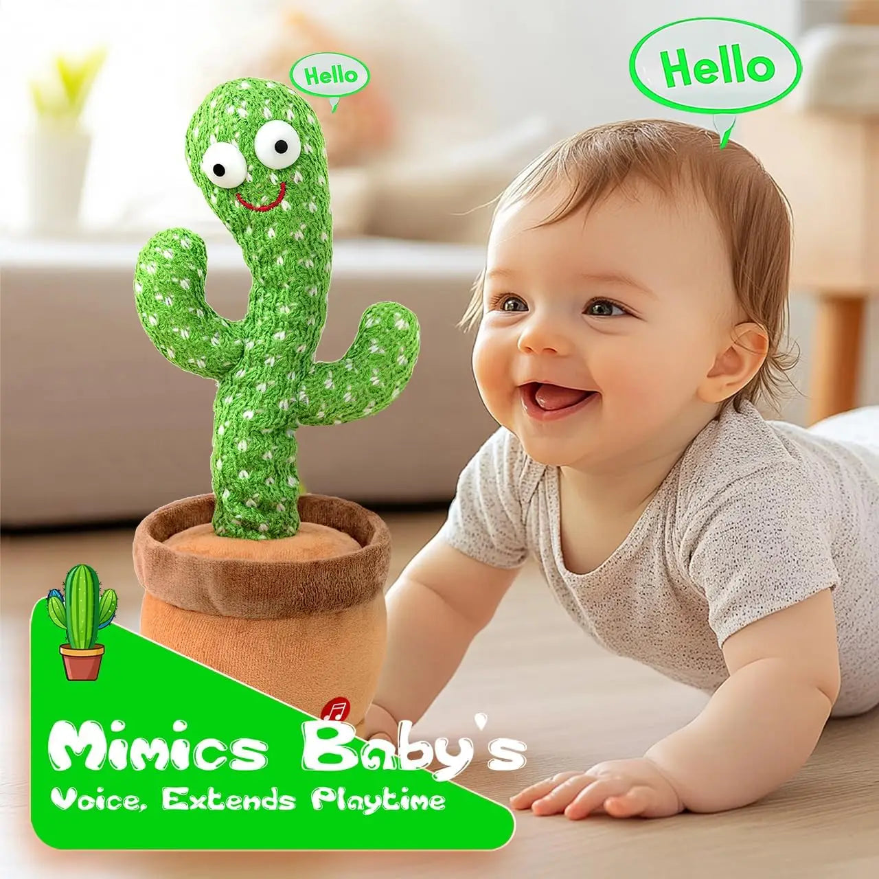 Talking Dancing Cactus Toys for Kids-4