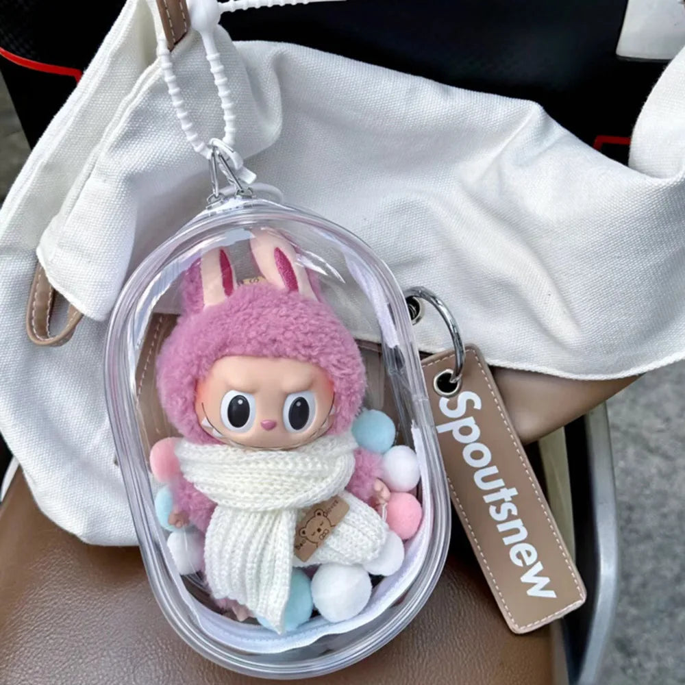 V1 V2 Labubu Doll Bag - Dustproof & Transparent Cover-0
