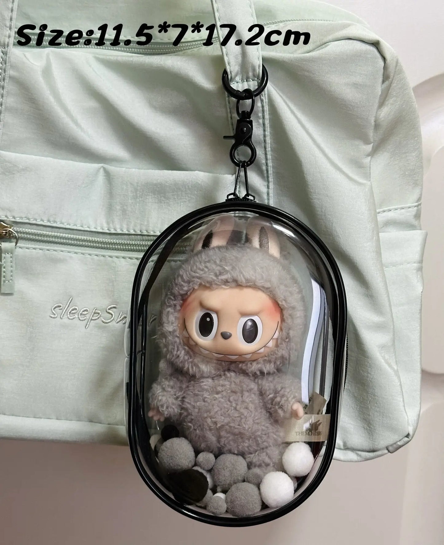 V1 V2 Labubu Doll Bag - Dustproof & Transparent Cover-11