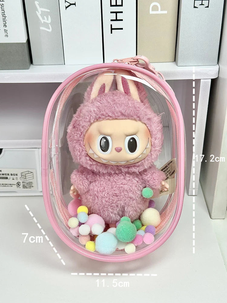 V1 V2 Labubu Doll Bag - Dustproof & Transparent Cover-12