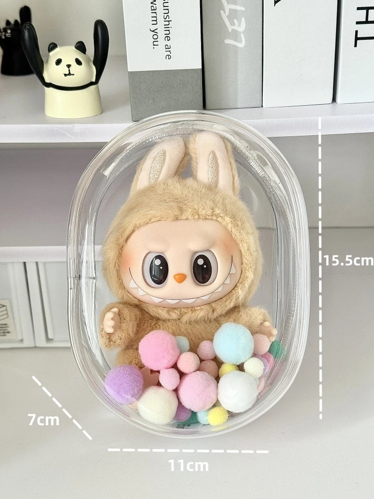 V1 V2 Labubu Doll Bag - Dustproof & Transparent Cover-8