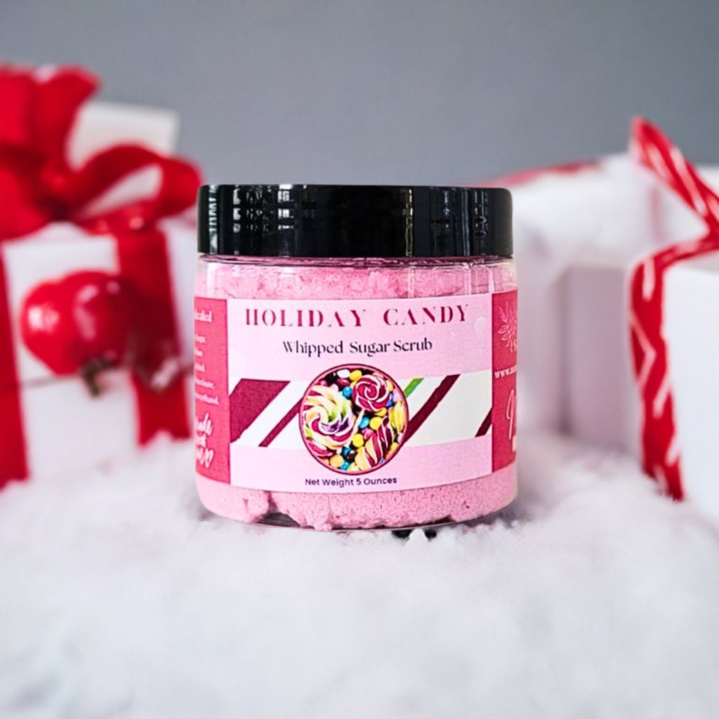 Holiday Candy Whipped Sugar Scrub-1