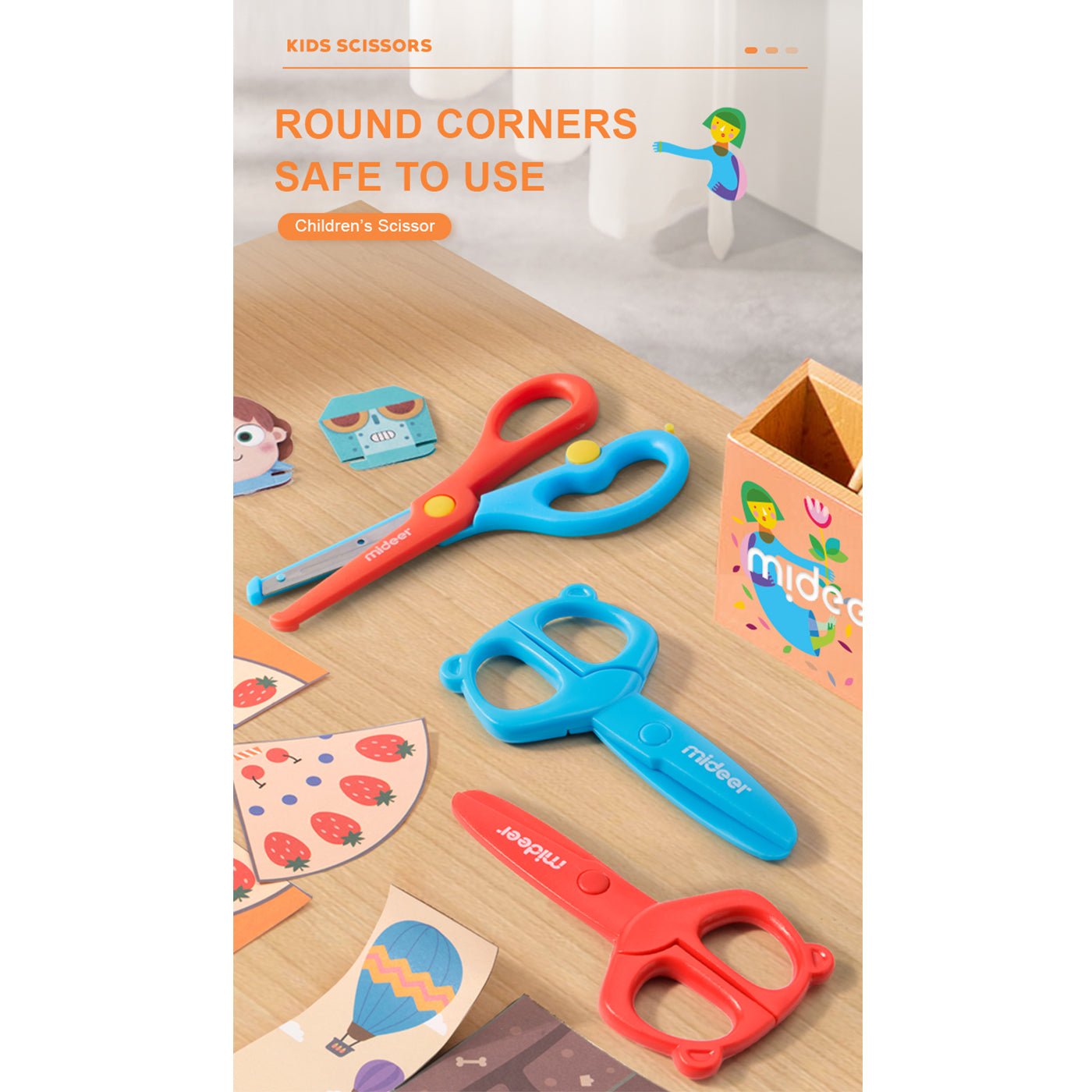 Kids Red Scissors-1