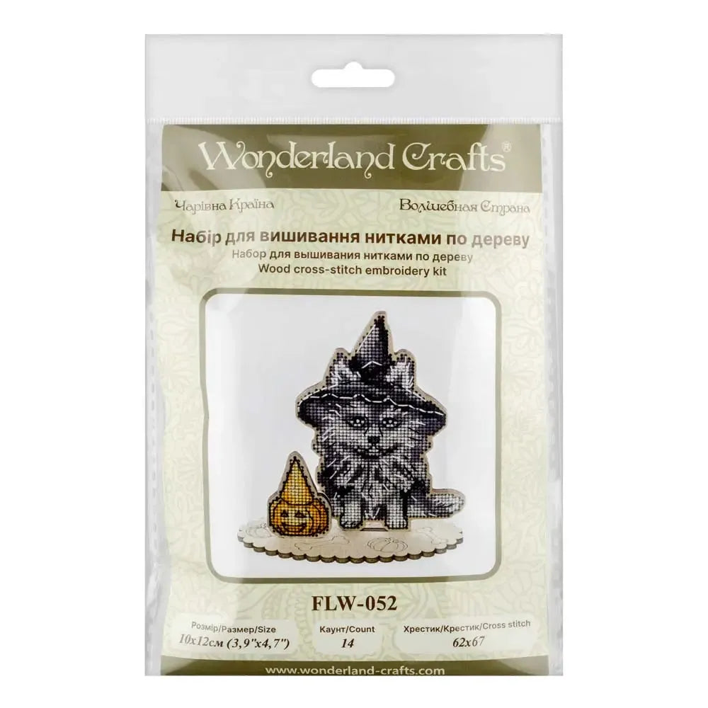 Cross-stitch kits on wood FLW-052-3