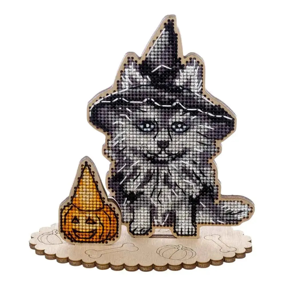 Cross-stitch kits on wood FLW-052-1