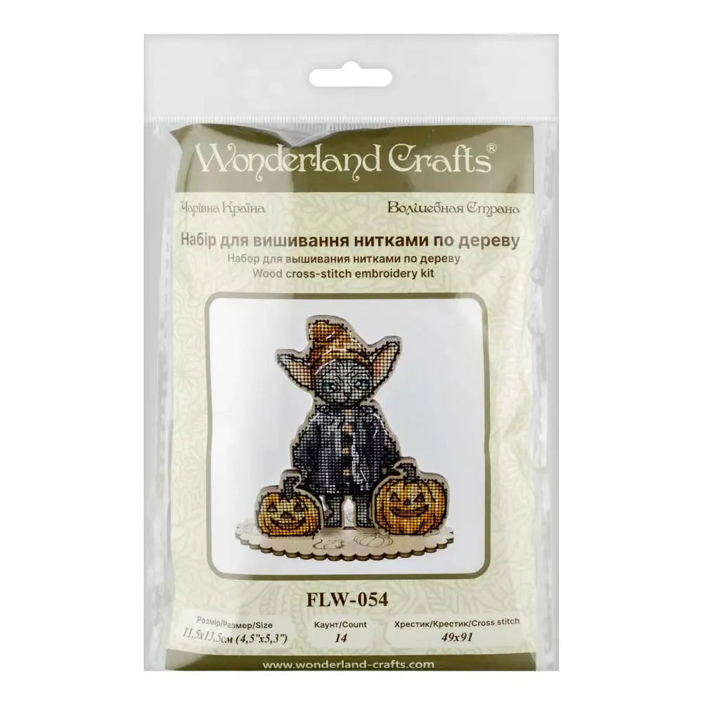 Cross-stitch kits on wood FLW-054-3