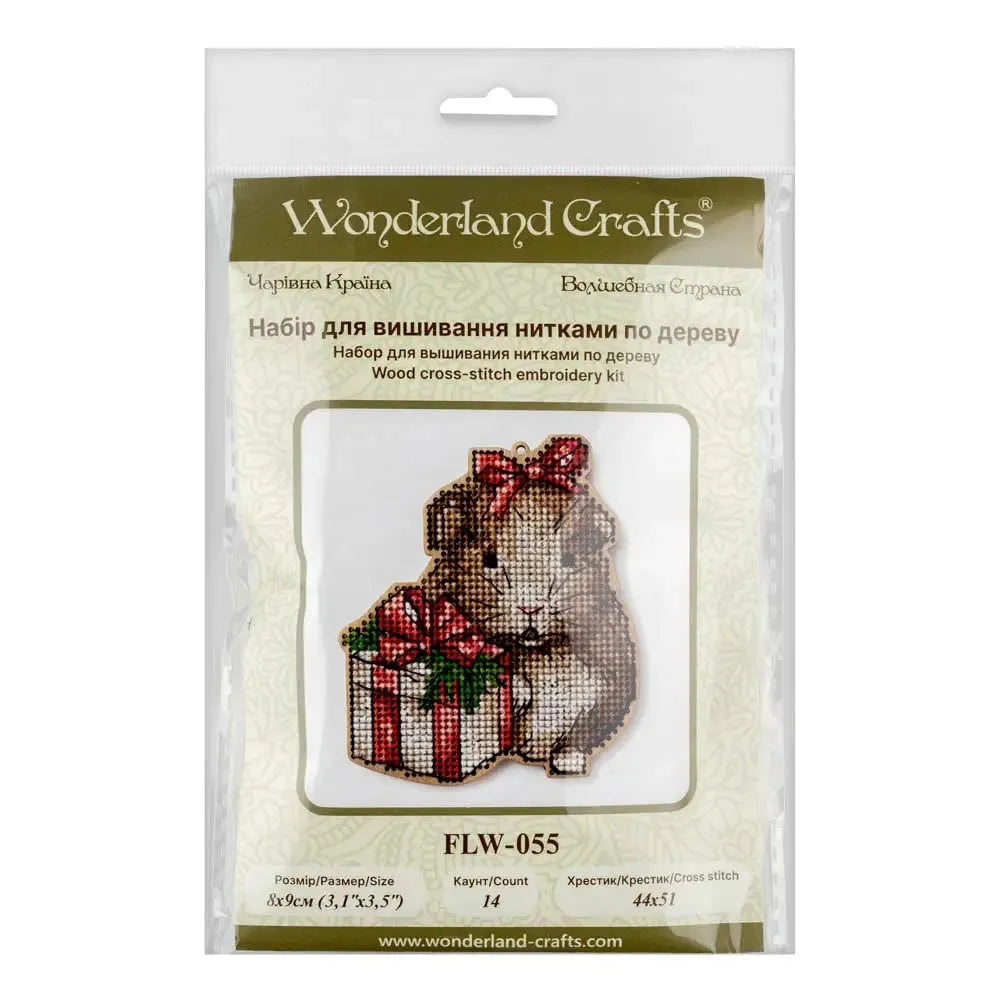 Cross-stitch kits on wood FLW-055-2