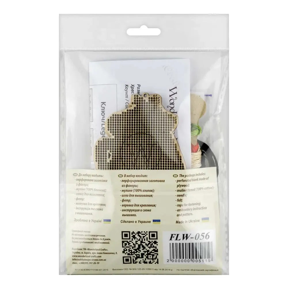 Cross-stitch kits on wood FLW-056-2