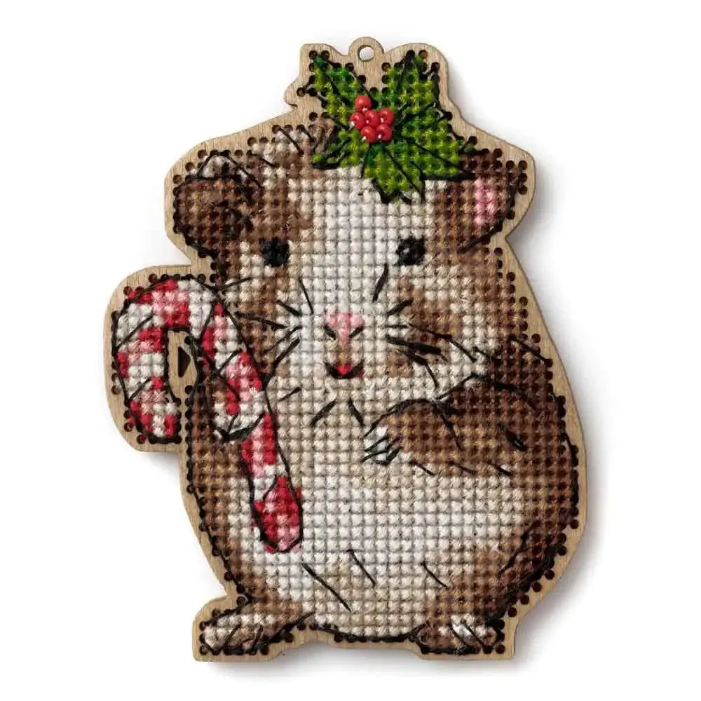 Cross-stitch kits on wood FLW-056-1