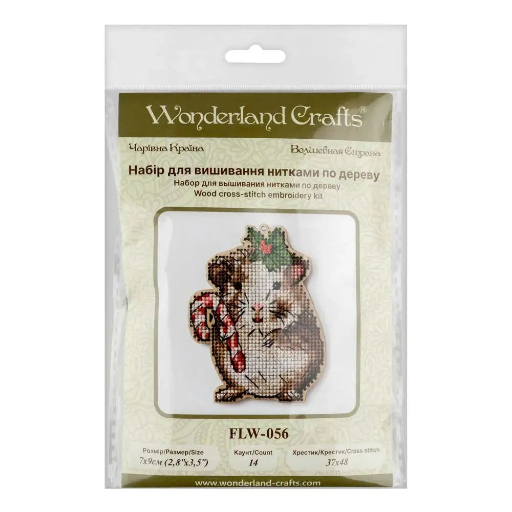 Cross-stitch kits on wood FLW-056-3