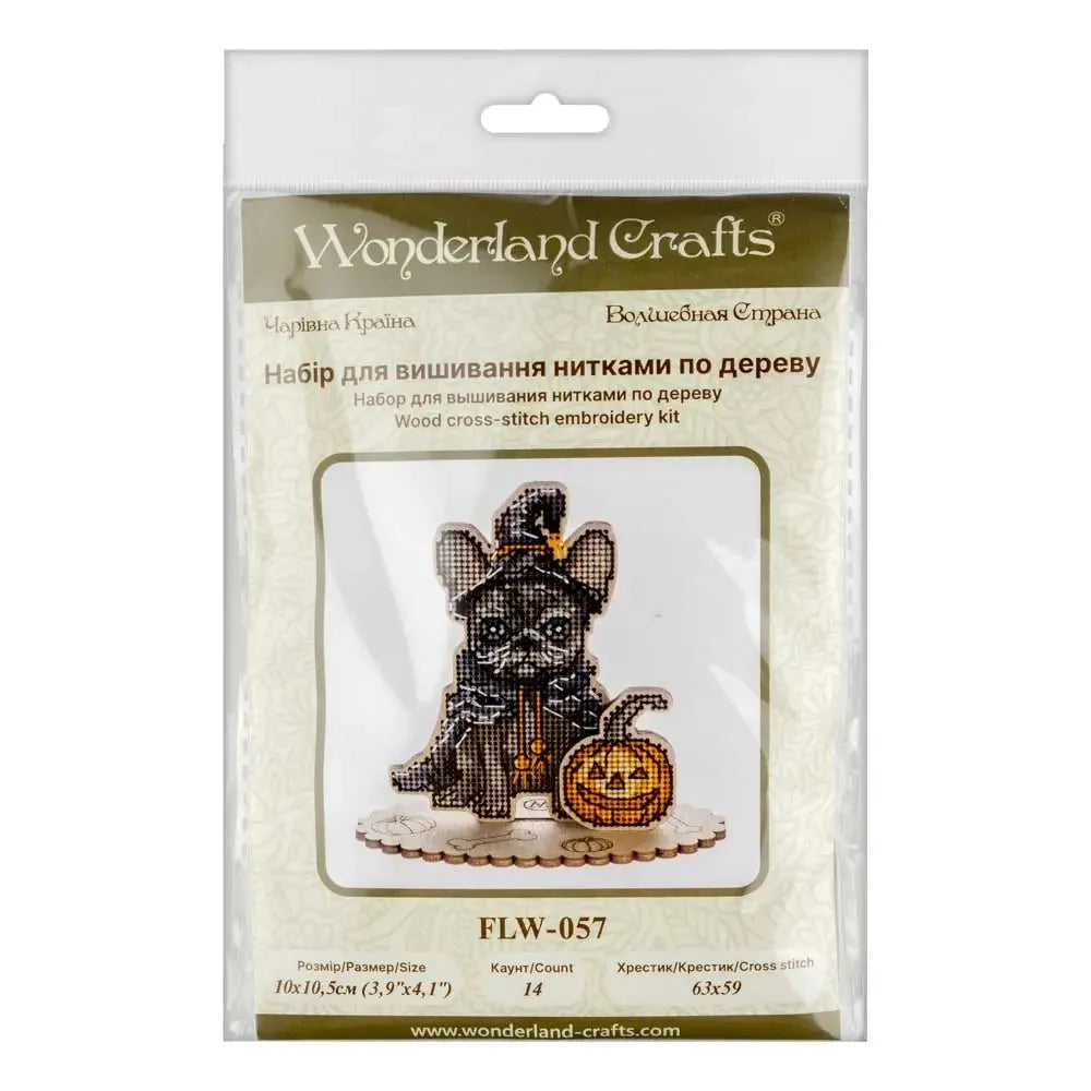 Cross-stitch kits on wood FLW-057-3