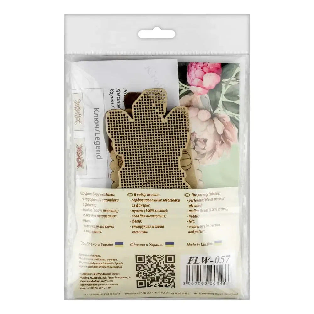 Cross-stitch kits on wood FLW-057-4