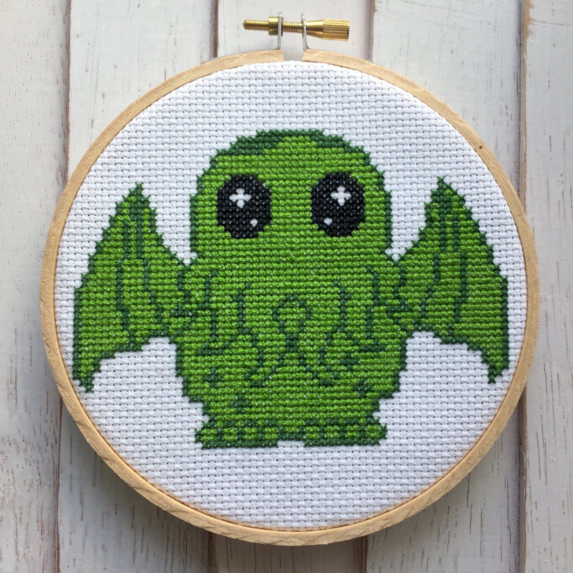 Cute Cthulhu Counted Cross Stitch DIY KIT Intermediate-0