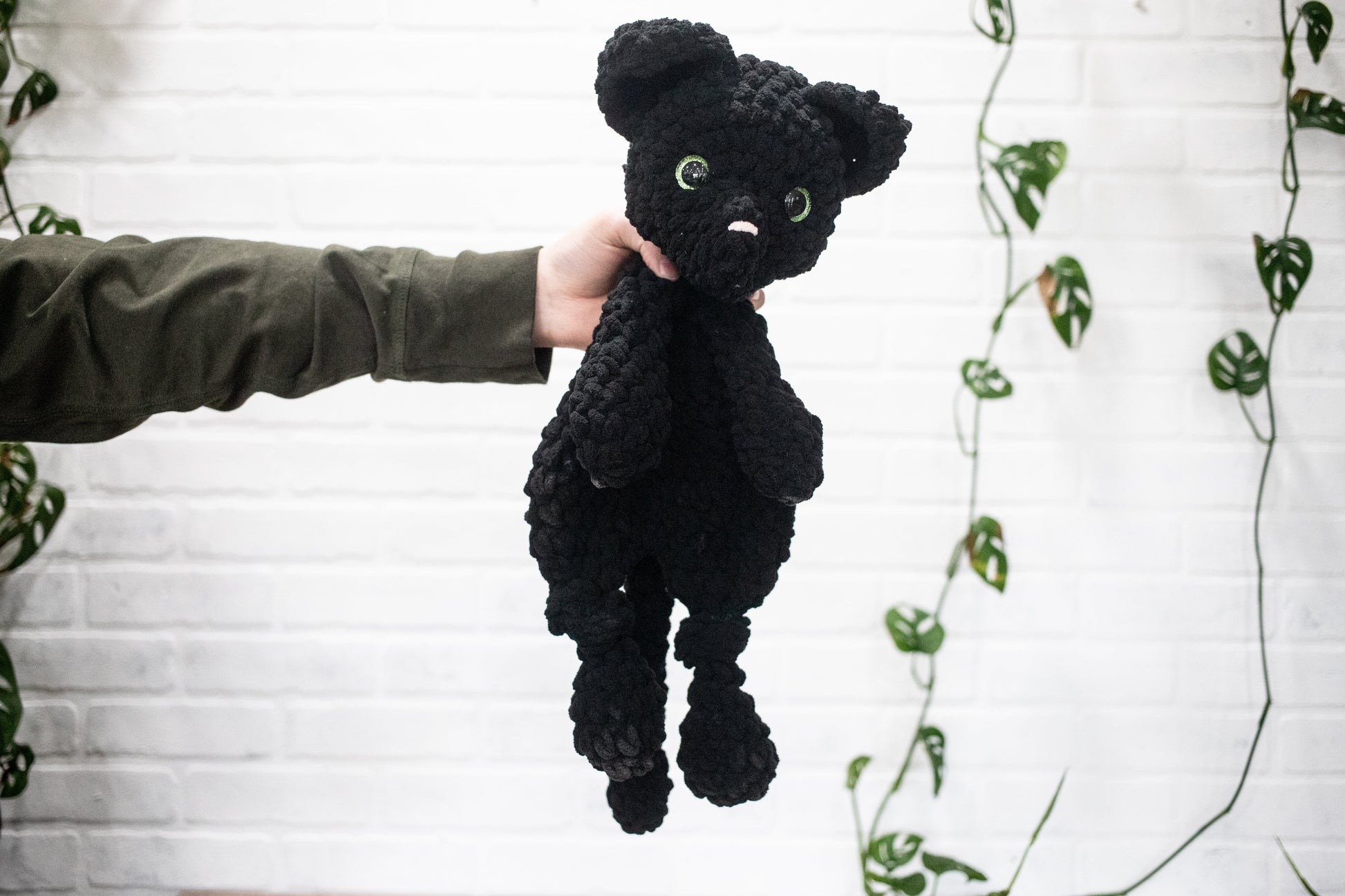 Cat Crochet Stuffed Animal, Heirloom Plush, Baby Lovey, Soft Cuddlers for Kids, Kitty-3