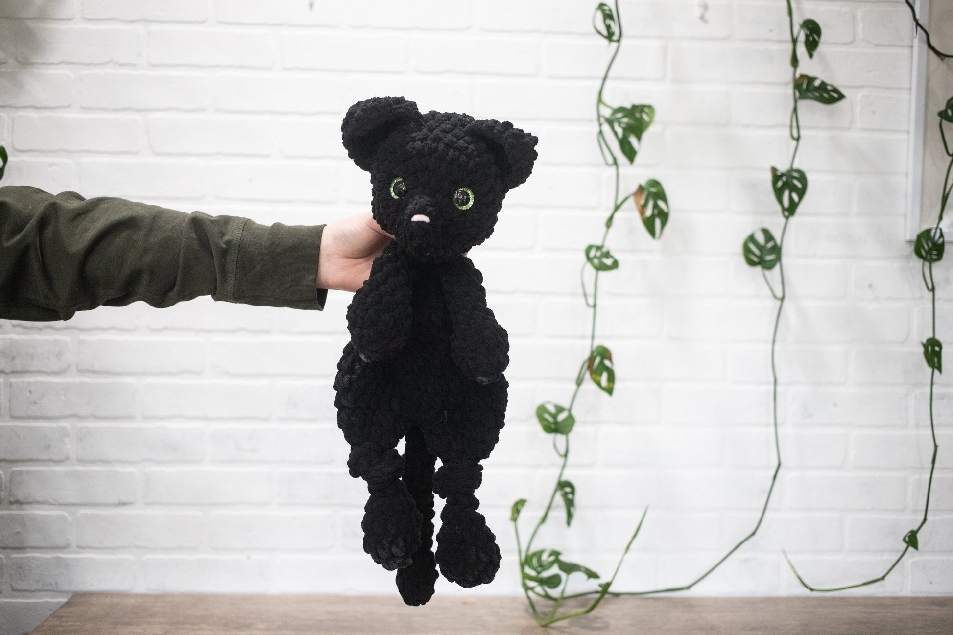Cat Crochet Stuffed Animal, Heirloom Plush, Baby Lovey, Soft Cuddlers for Kids, Kitty-0