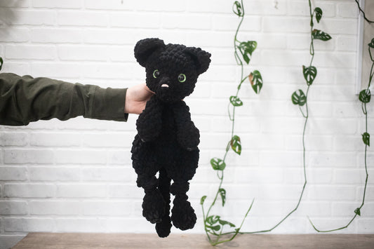 Cat Crochet Stuffed Animal, Heirloom Plush, Baby Lovey, Soft Cuddlers for Kids, Kitty-0