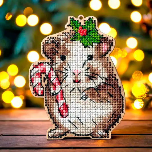 Cross-stitch kits on wood FLW-056-0