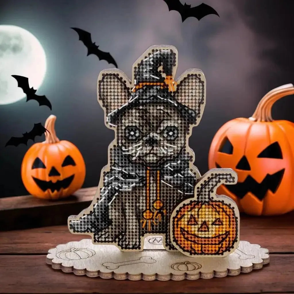 Cross-stitch kits on wood FLW-057-0