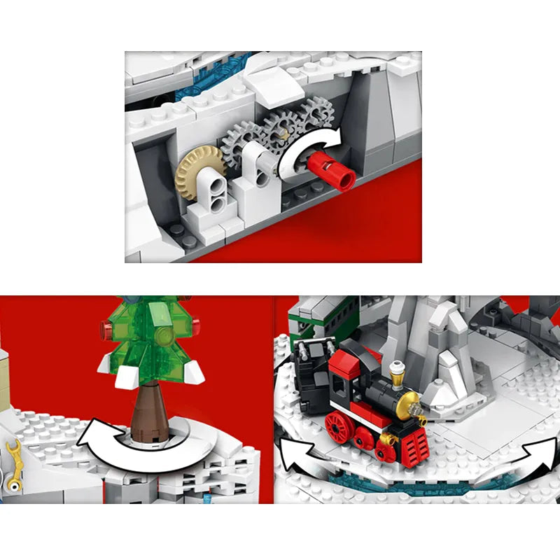 Christmas Train Kinetic Sculpture 1200pcs-1